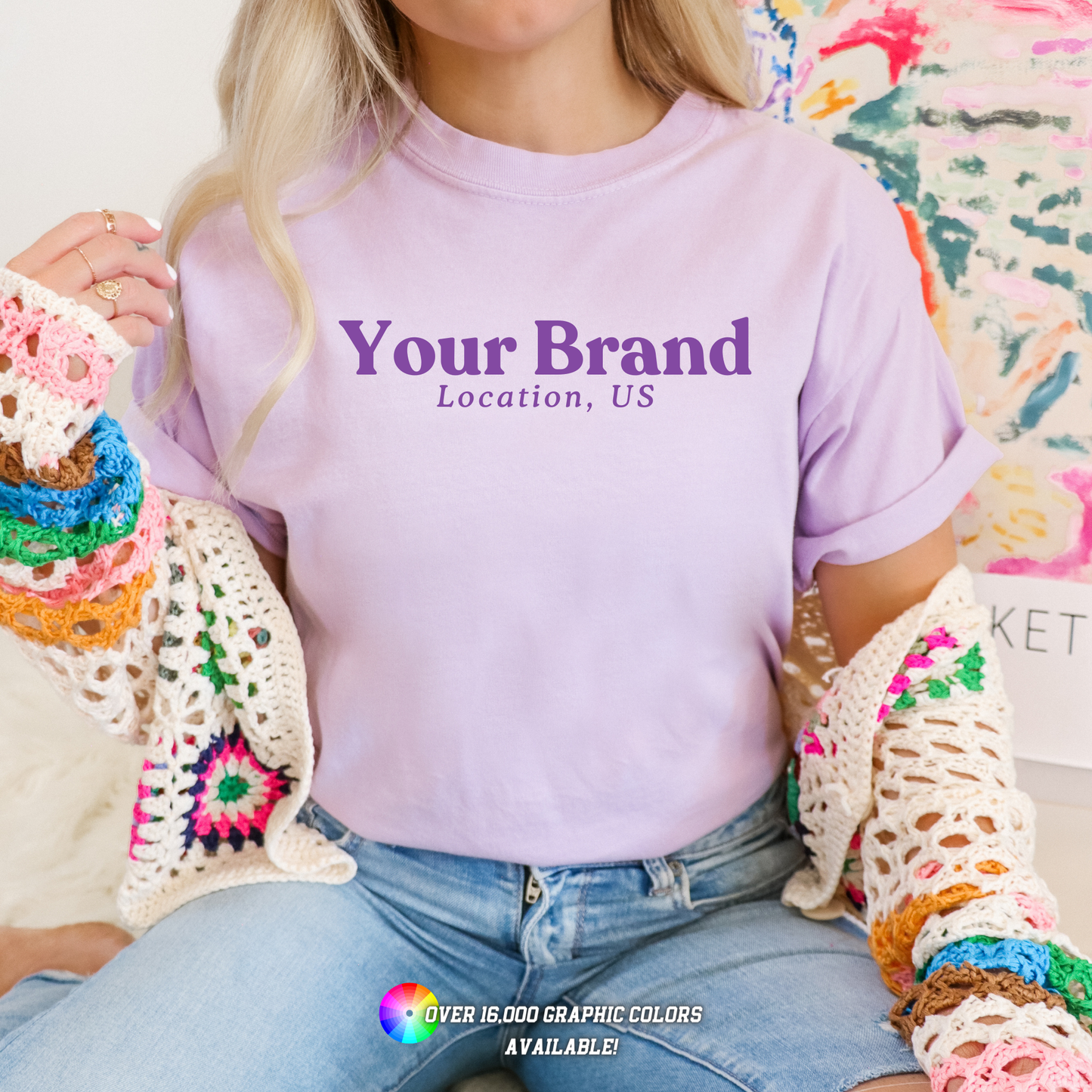 Custom Apparel Comfort Colors City State Logo Boutique Top