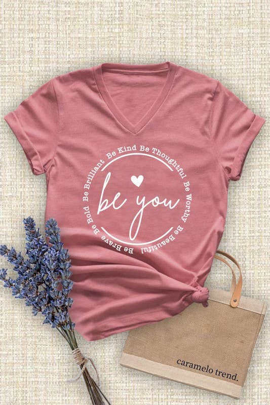 Unisex Short Sleeve V Neck T-Shirt