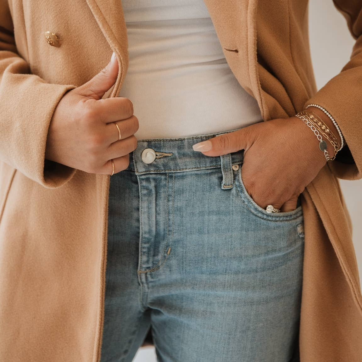 Stackable Minimalist Simple Rings Gold Filled