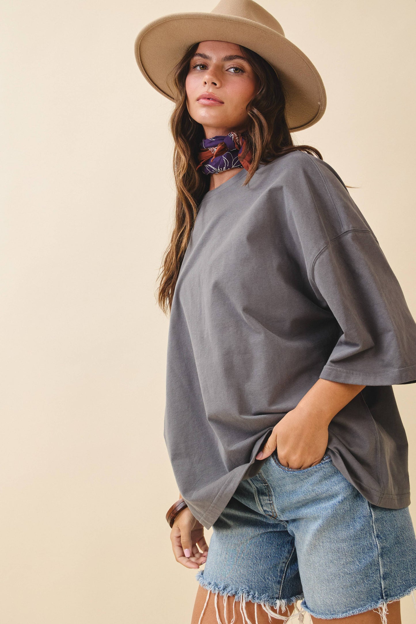 8480FN Oversized Everyday Cotton Tee
