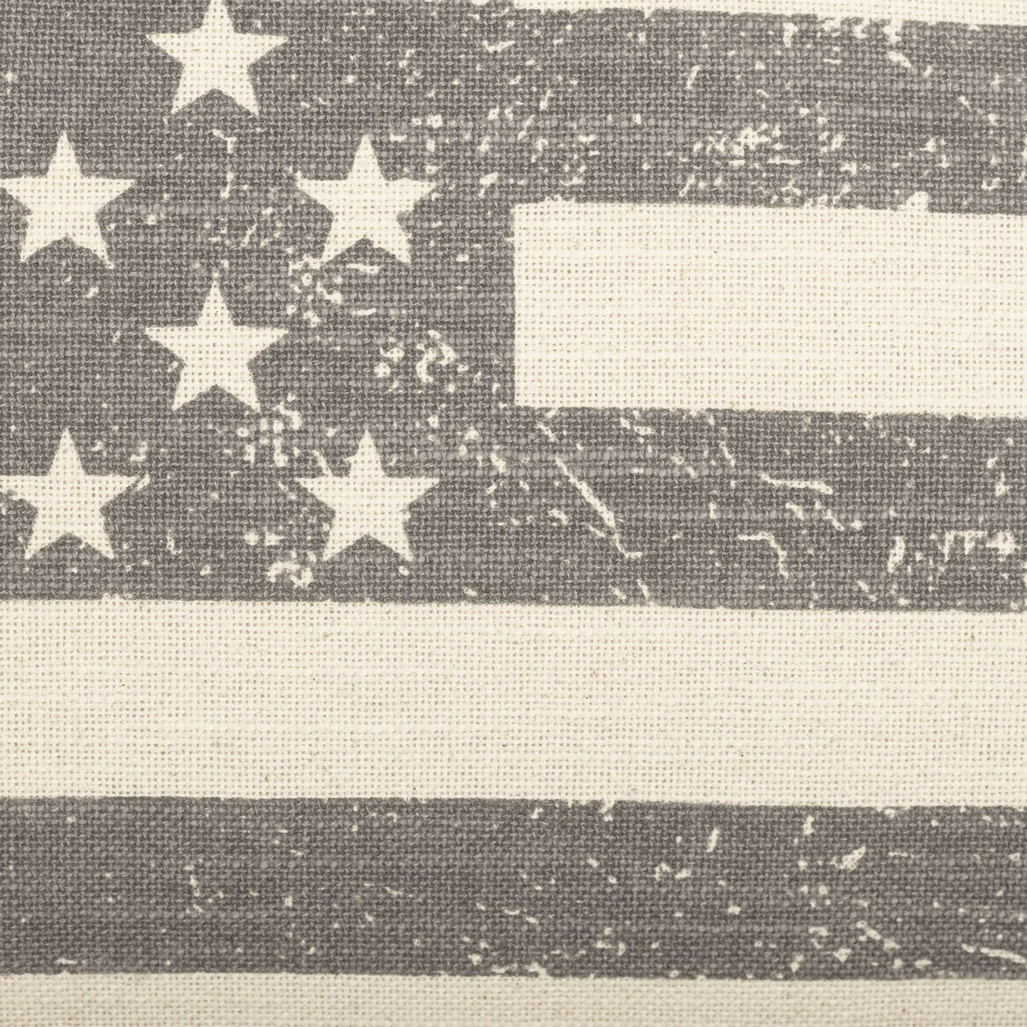 Stenciled Flag Pillow Cover 25Lx15W