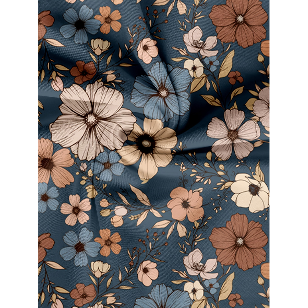 Summer Short Sleeve Floral Print Casual Shirt ZK4100