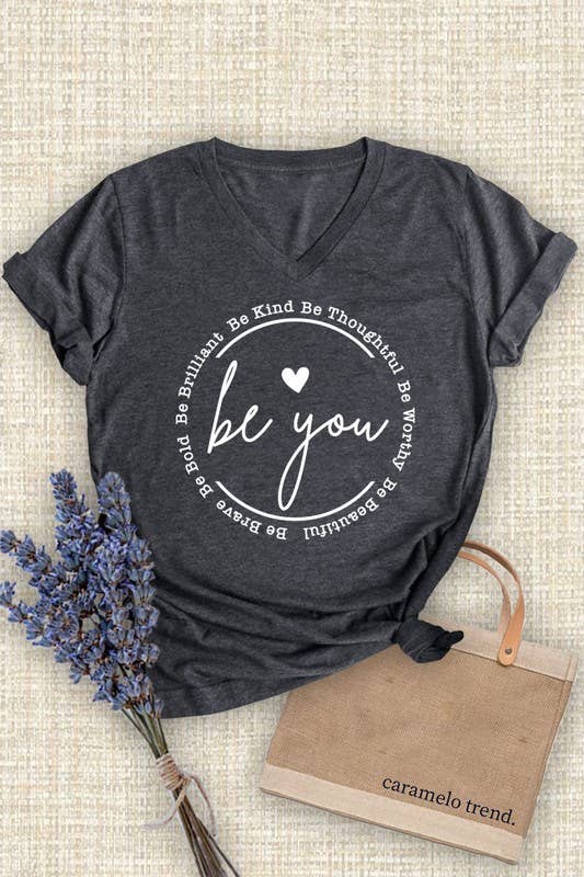 Unisex Short Sleeve V Neck T-Shirt