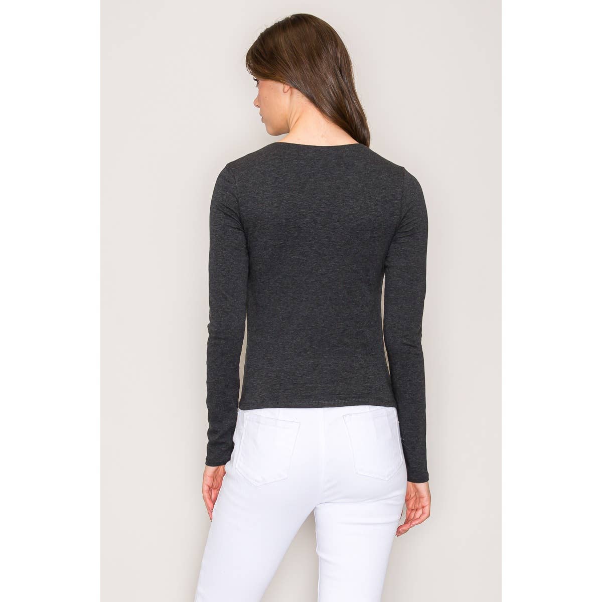 Double Layer Cotton Long Sleeves Top