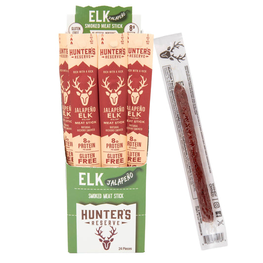 Elk Jalapeño Meat Sticks - 24 Pack