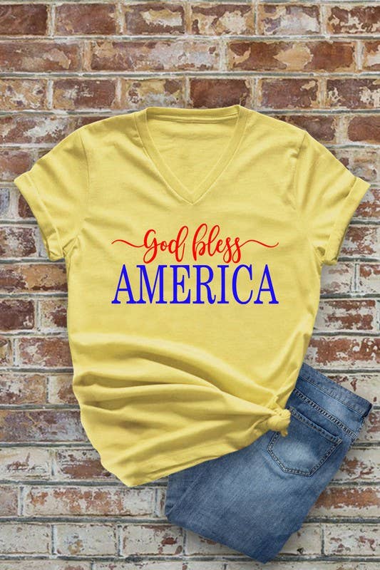 Unisex Short Sleeve V Neck T-Shirt