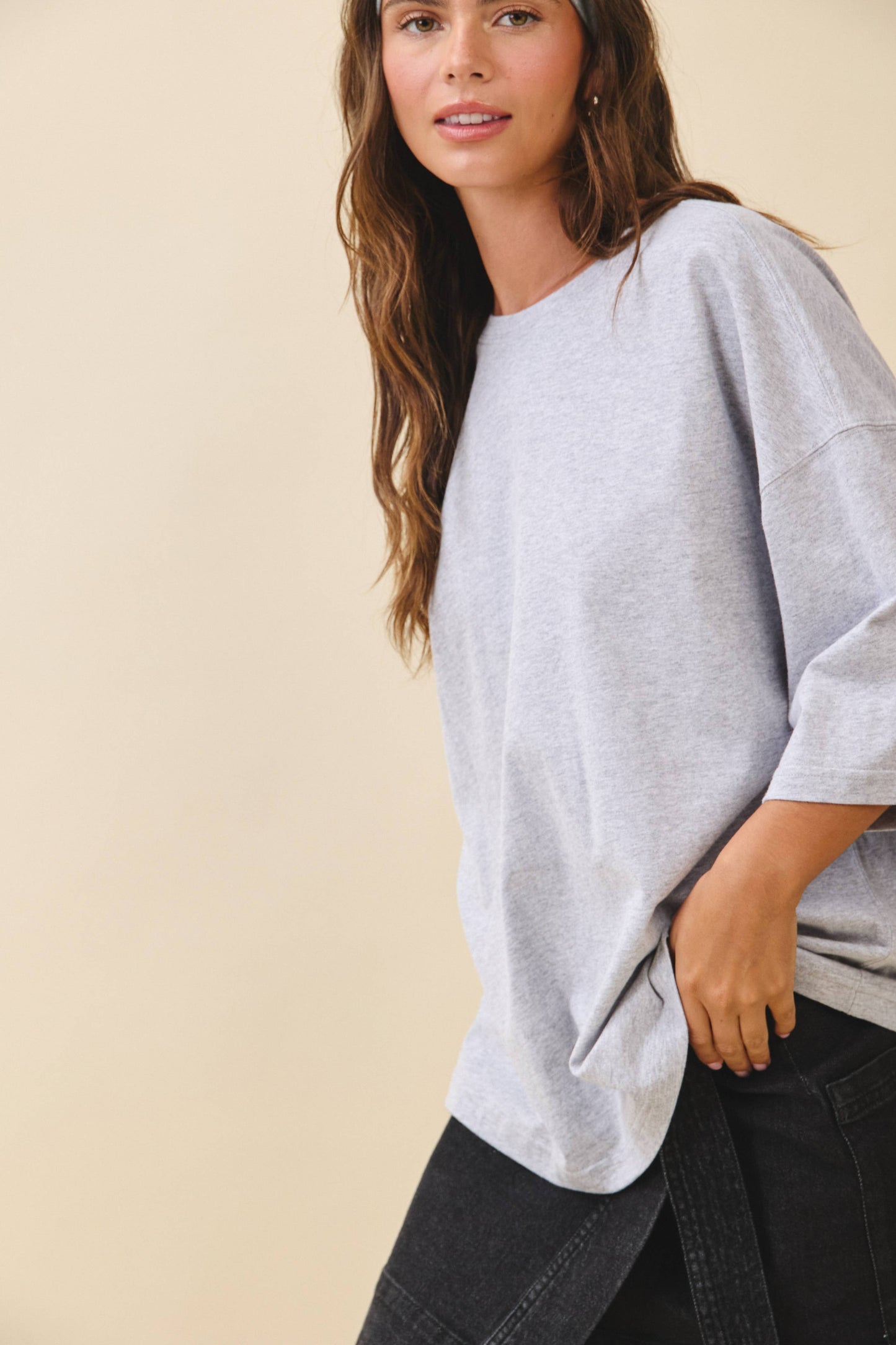 8480FN Oversized Everyday Cotton Tee