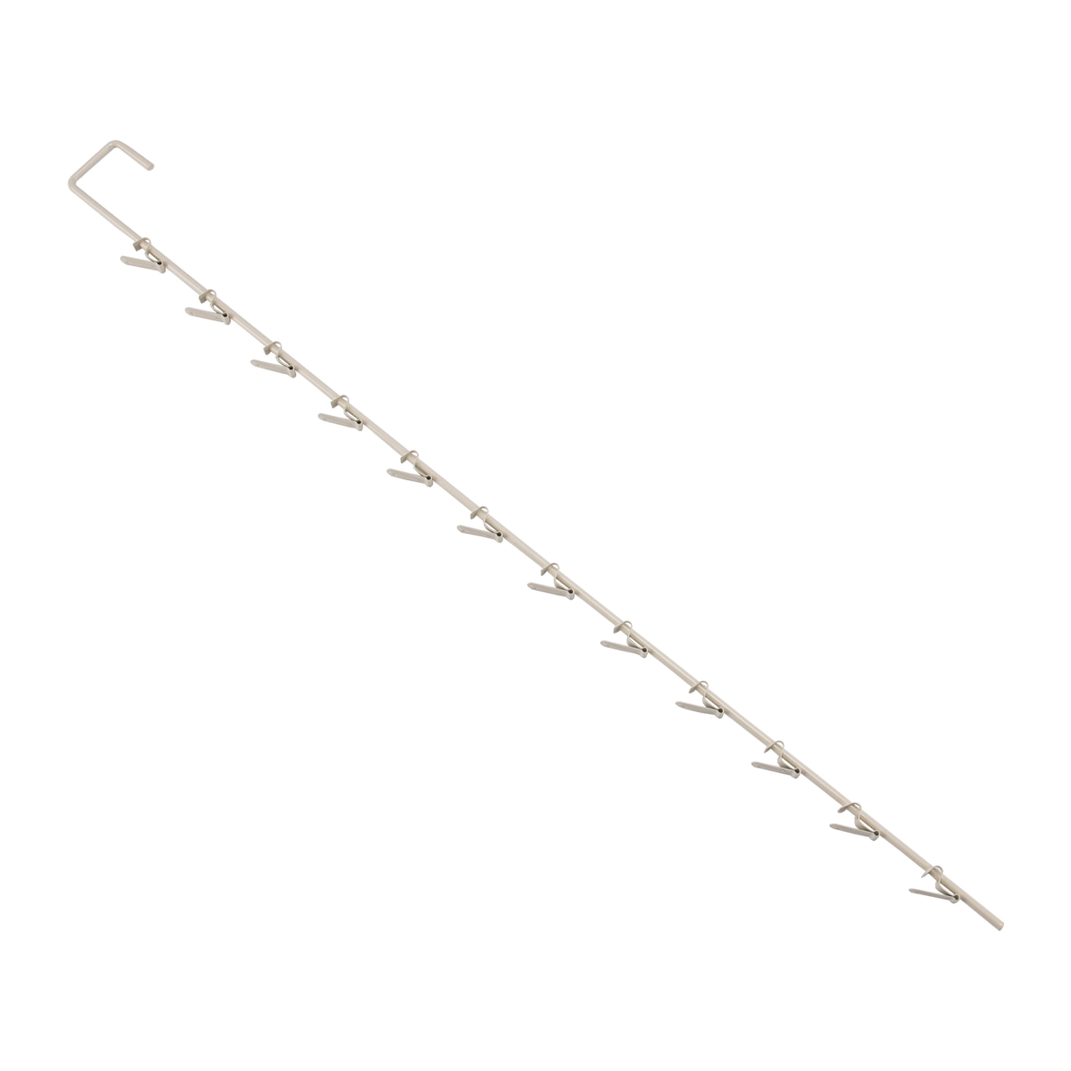 Metal Spring Clip 12 Hook Merchandiser Strip - 32"L