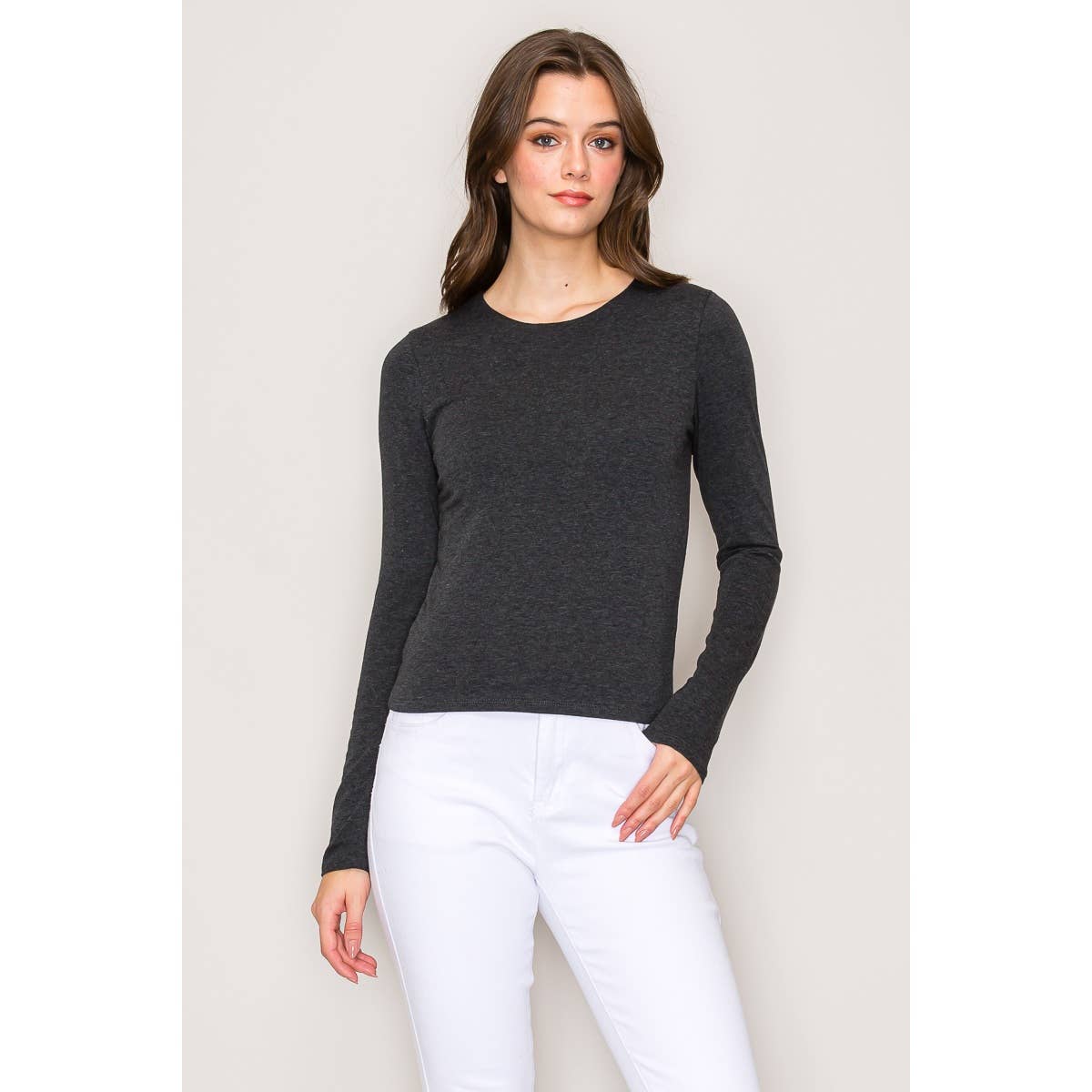 Double Layer Cotton Long Sleeves Top