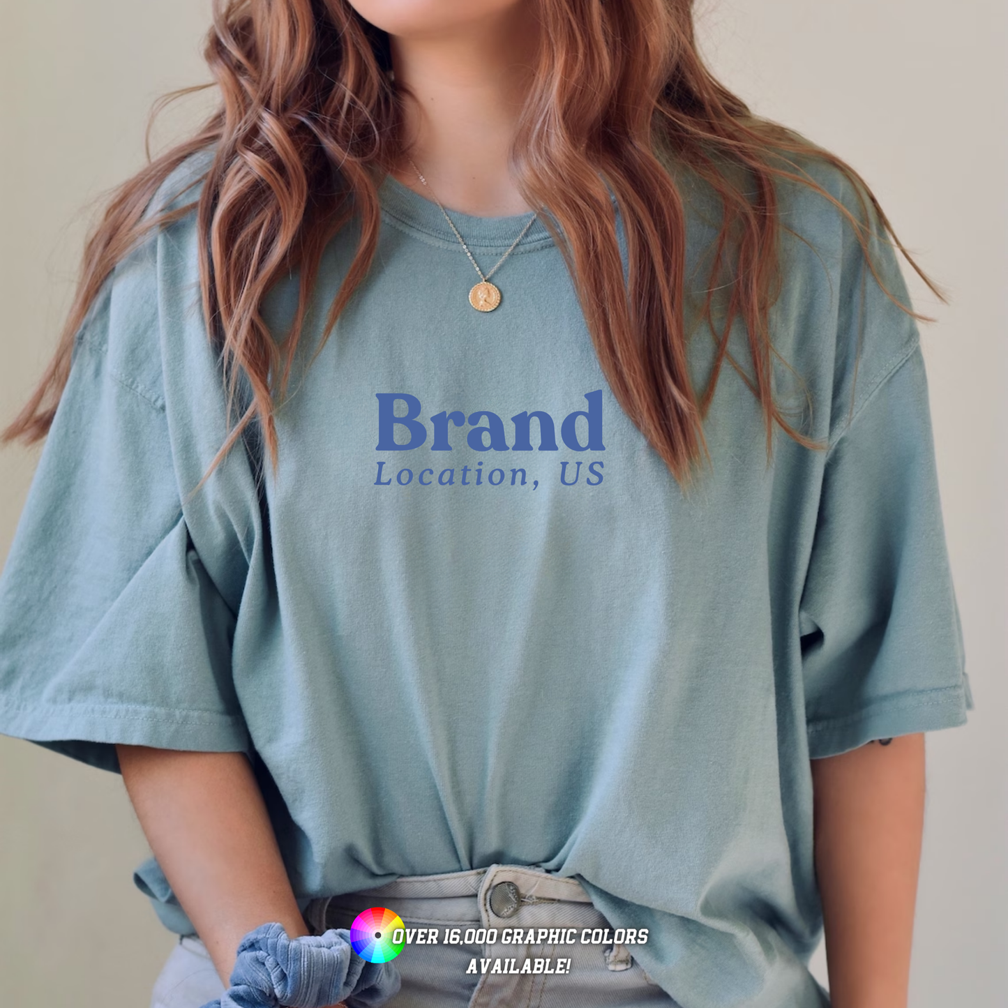 Custom Apparel Comfort Colors City State Logo Boutique Top