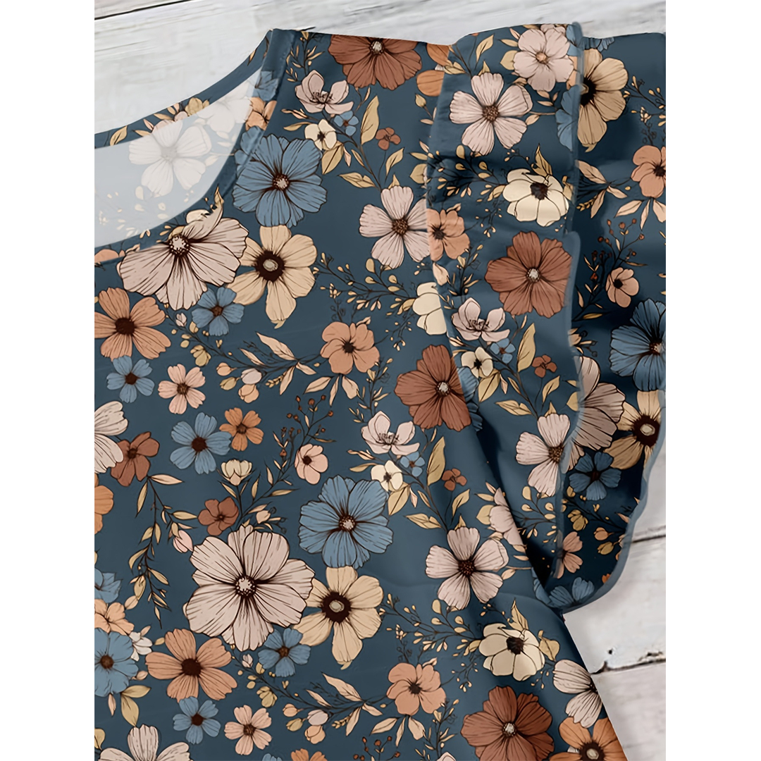 Summer Short Sleeve Floral Print Casual Shirt ZK4100