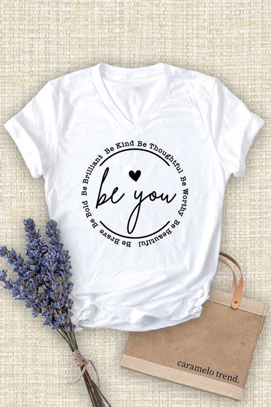 Unisex Short Sleeve V Neck T-Shirt