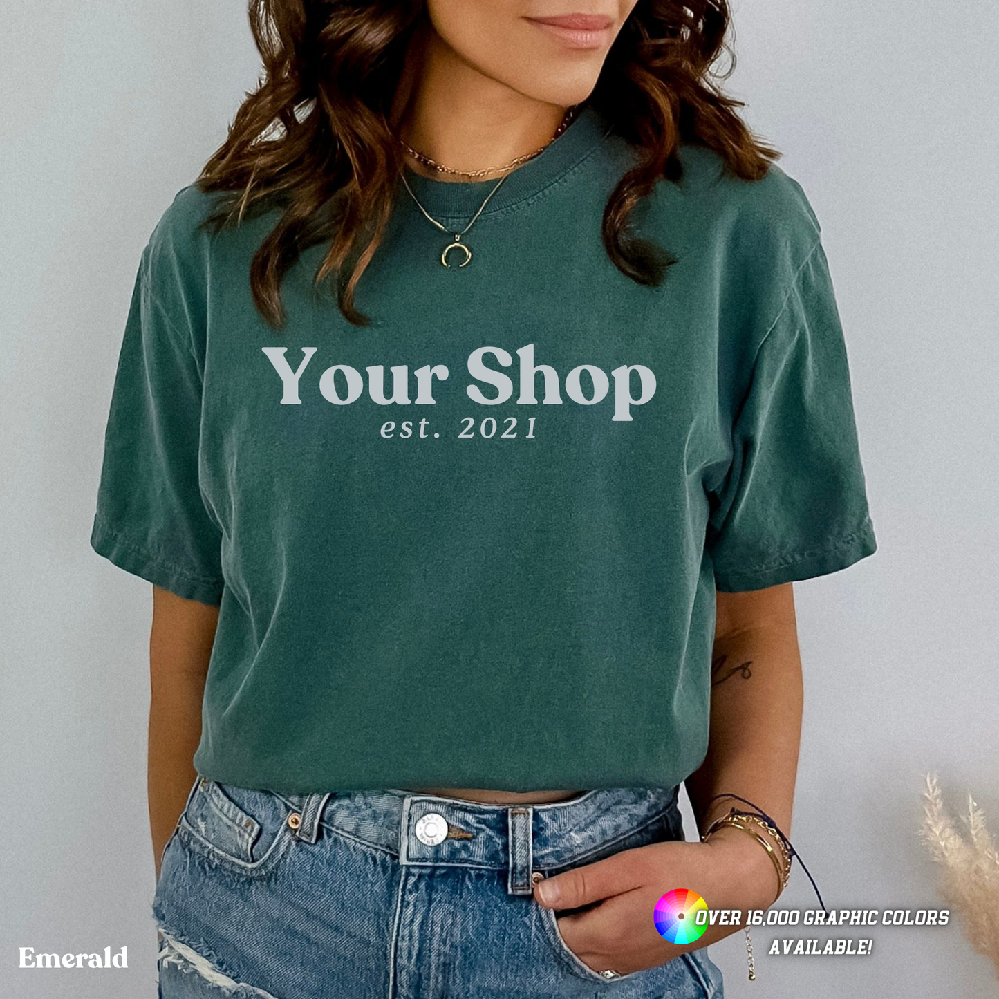 Custom Apparel Comfort Colors City State Logo Boutique Top