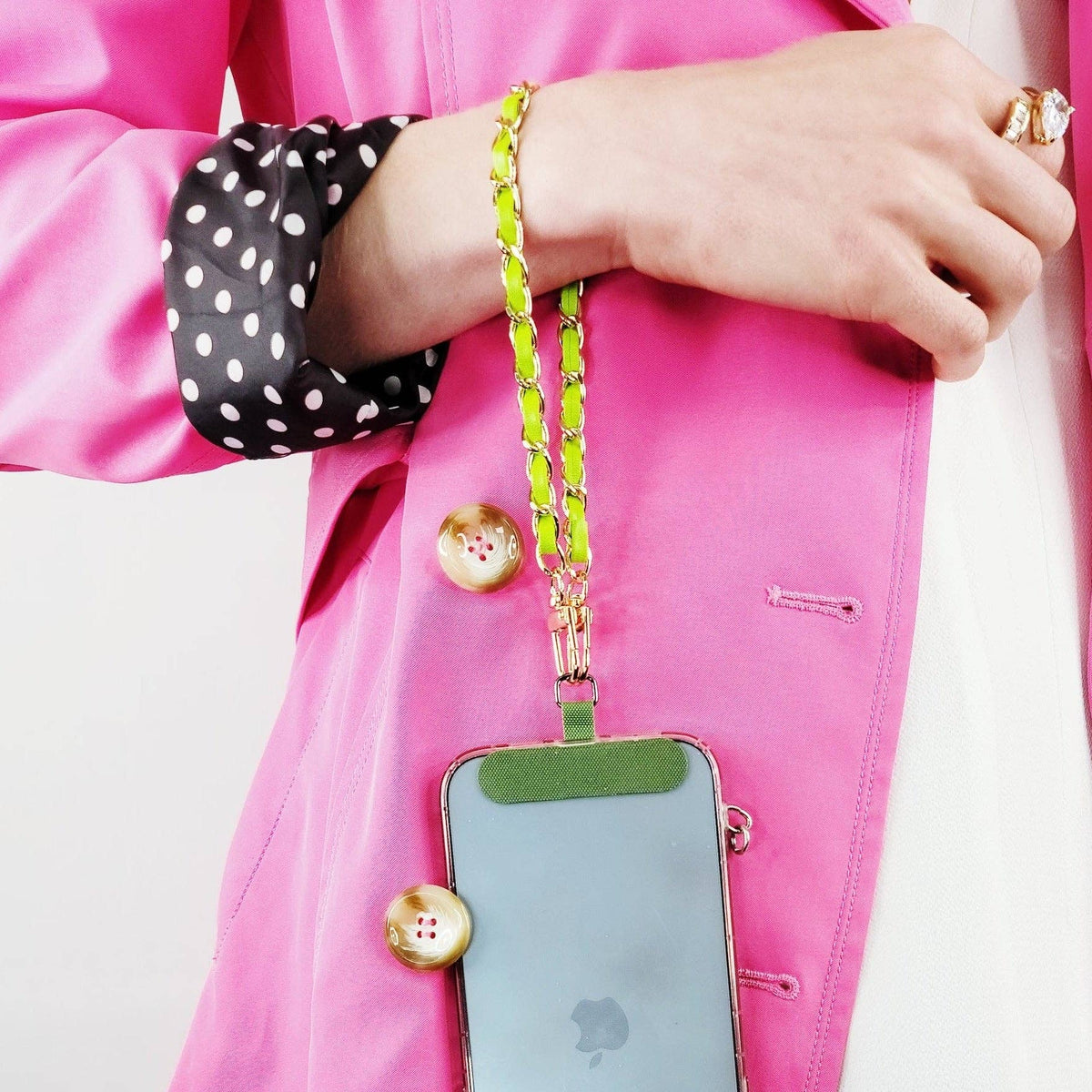 APC05 - Short Vegan Leather Phone Chain*