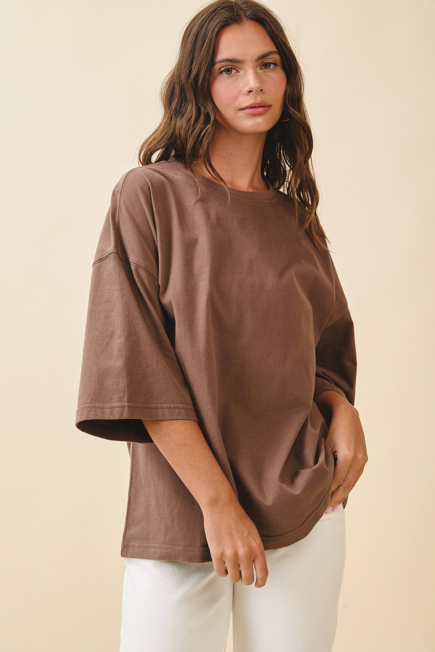 8480FN Oversized Everyday Cotton Tee