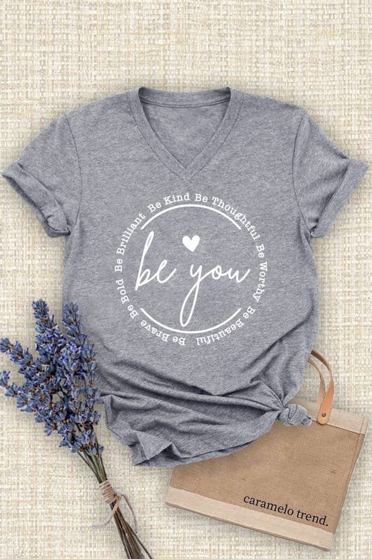 Unisex Short Sleeve V Neck T-Shirt