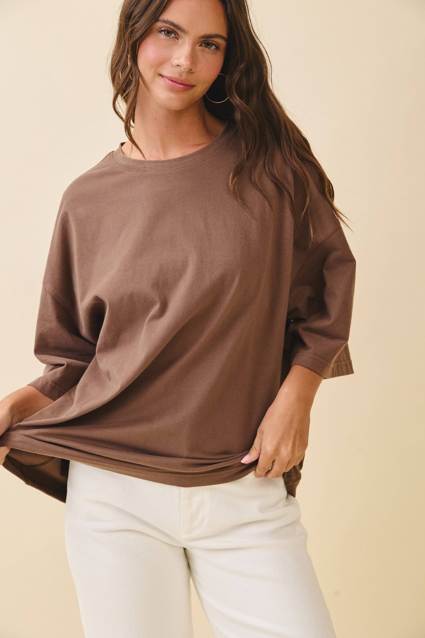 8480FN Oversized Everyday Cotton Tee