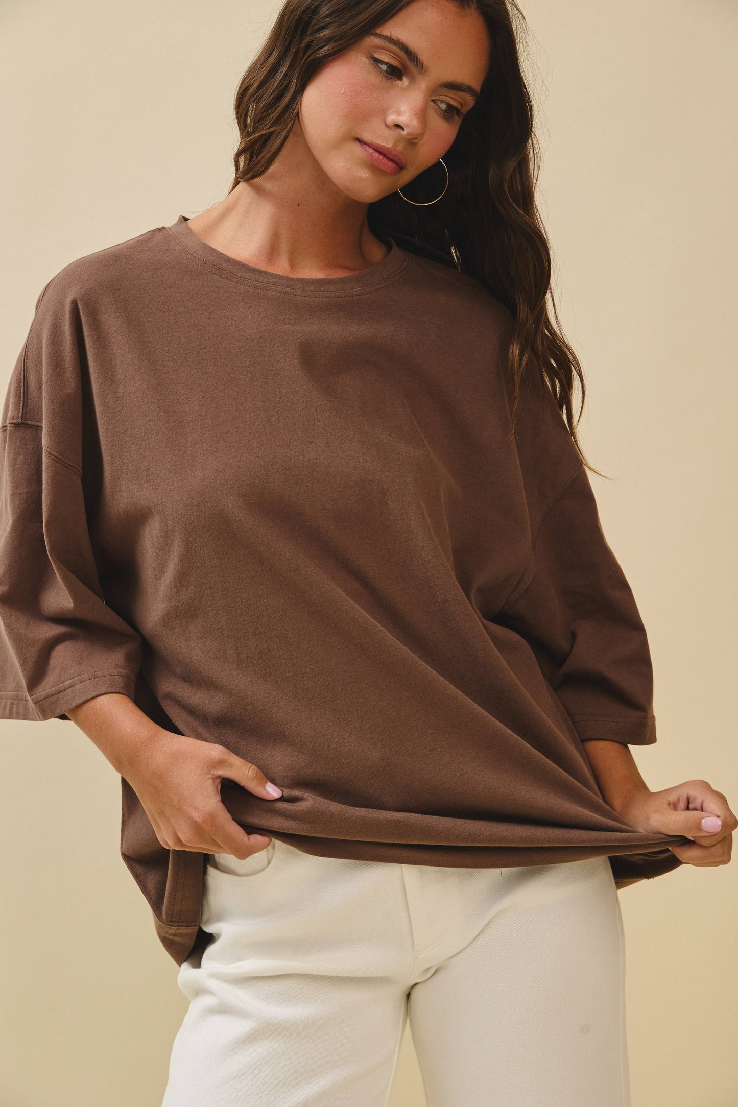 8480FN Oversized Everyday Cotton Tee