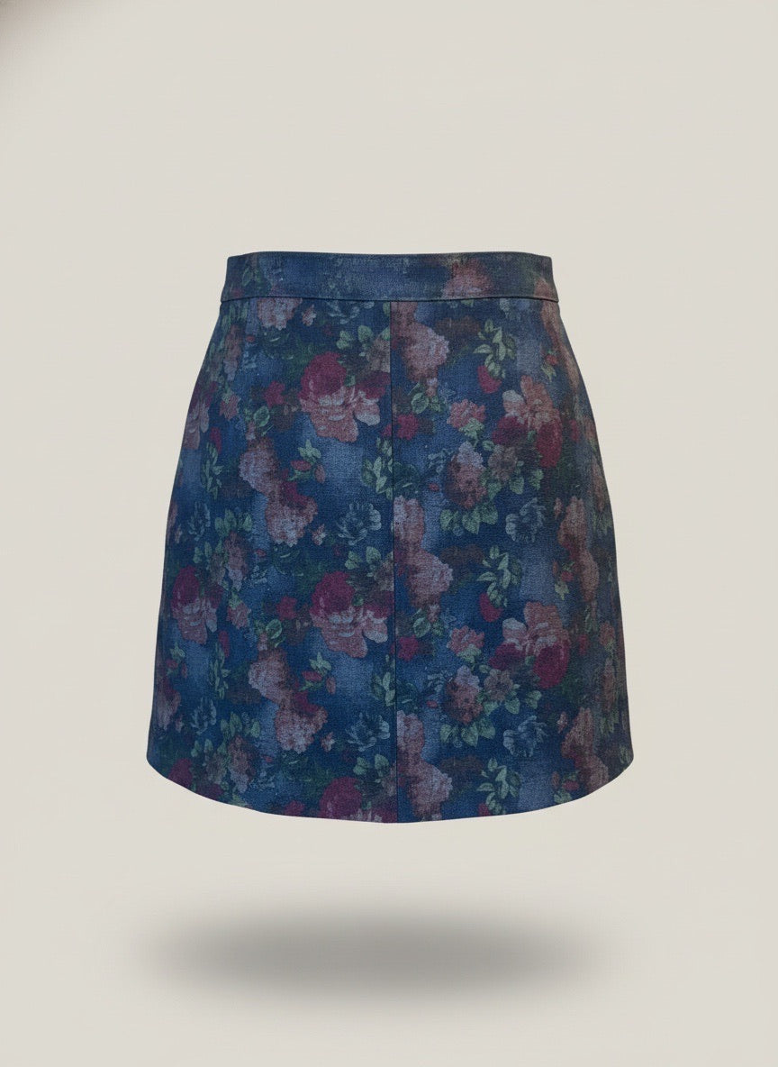 Anthropologie ERIN Fetherston Floral Mini Skirt
